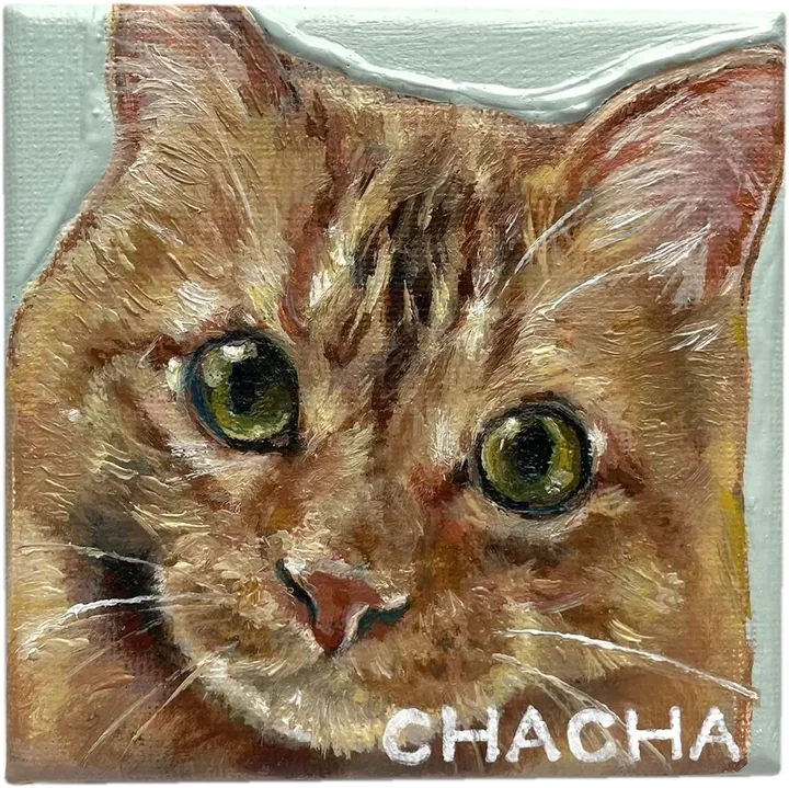 ちゃちゃ(Chacha)/油彩・キャンバス