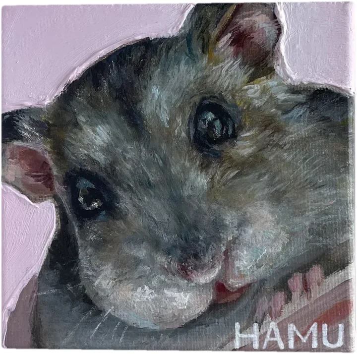 ハム(Hamu)/油彩・キャンバス
